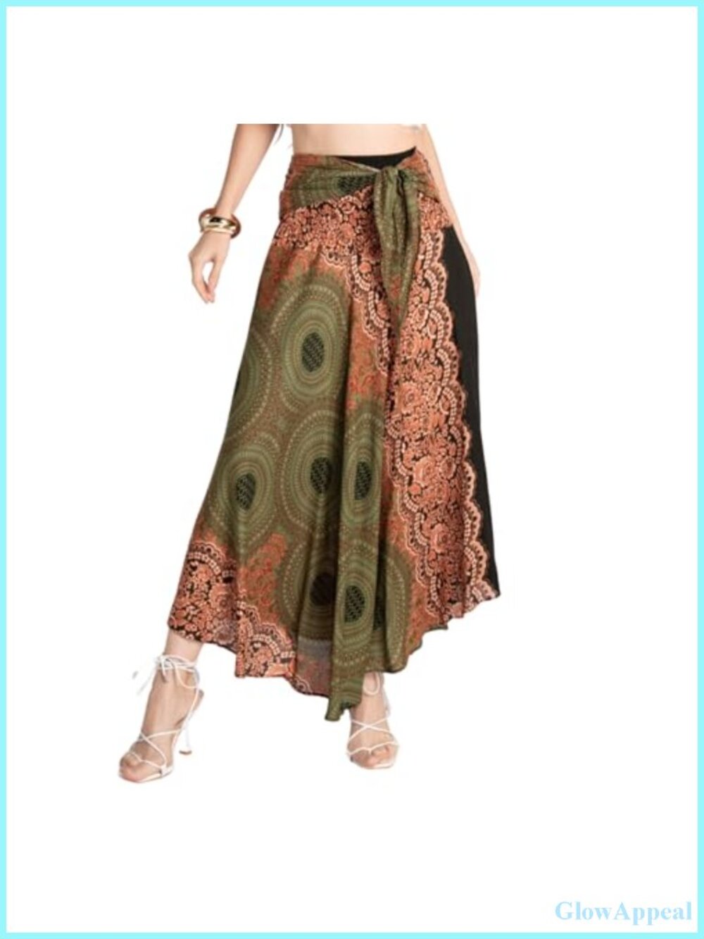 Tiered Maxi Skirt Convertible to Halter Dress Boho Elastic Waist